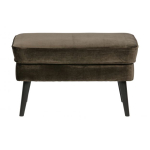 Rocco hocker fluweel warm groen